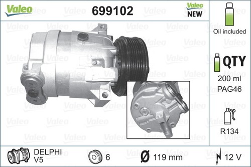 Valeo 699102 kompressor - valeo,